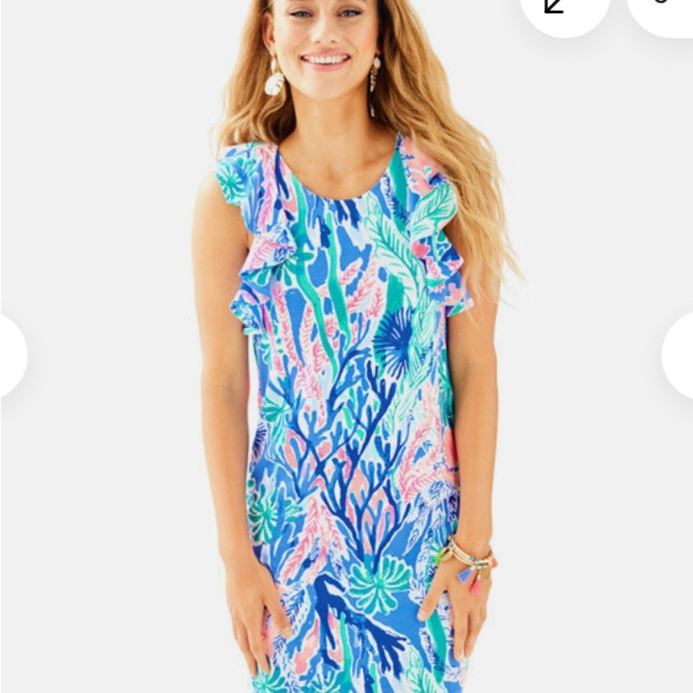 Lilly Pulitzer Esmeralda Dress in Multi Jet Stream, Size Medium
